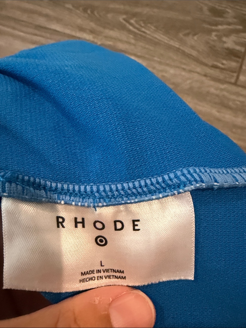 RHODE Blue Geometric-Print One-Piece Swimsuit - Picture 5 of 9